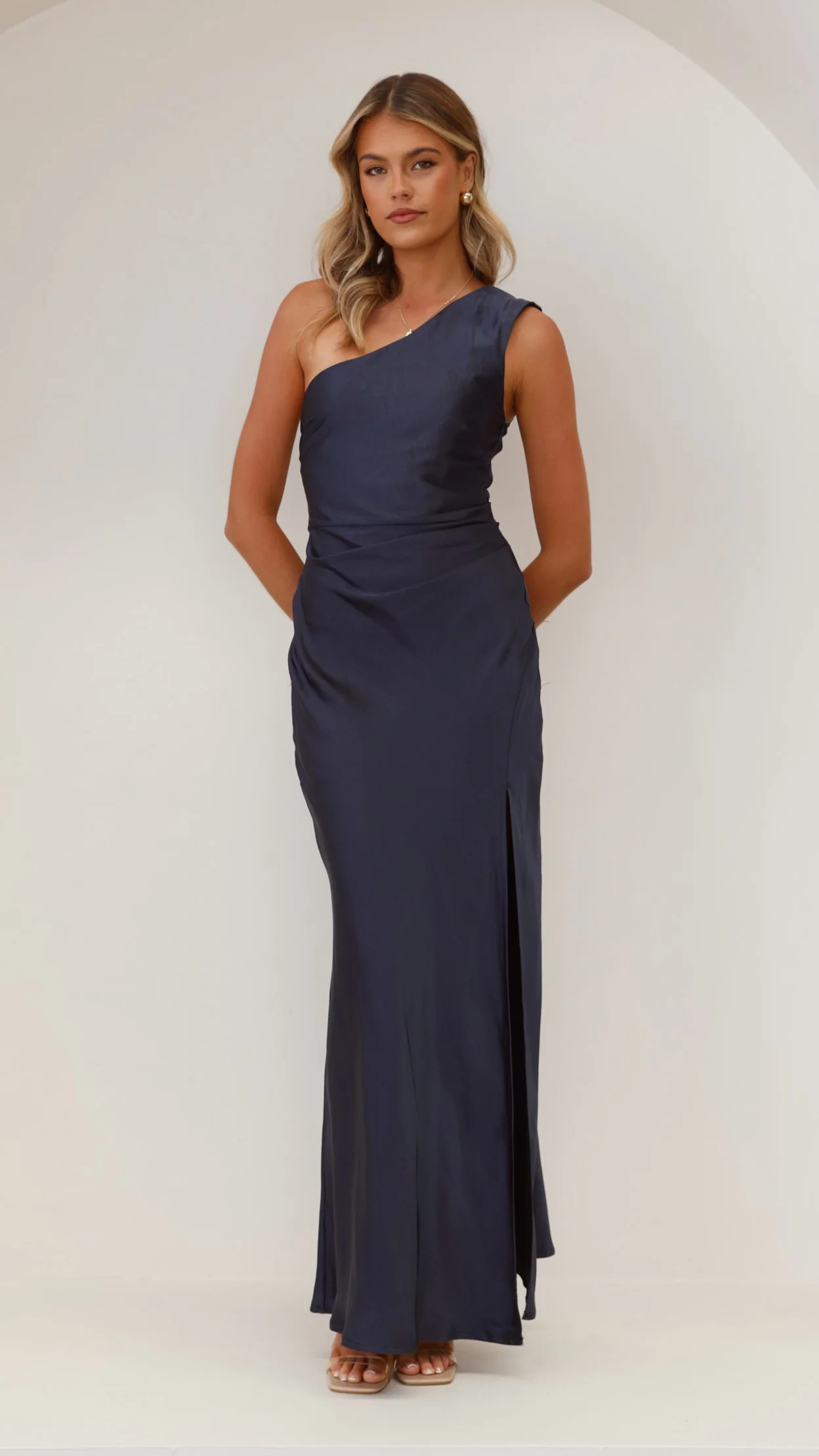 Victoria Maxi Dress - Navy - Image 12