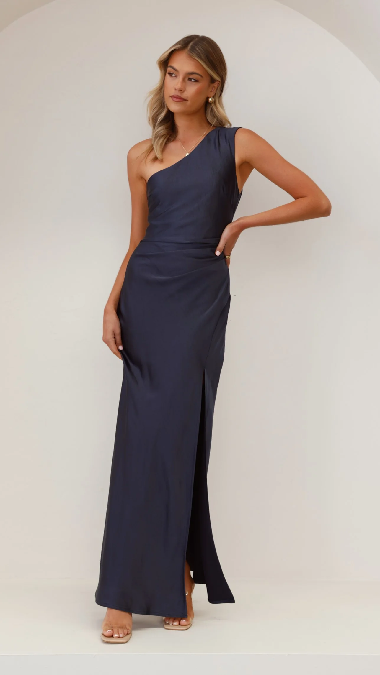 Victoria Maxi Dress - Navy - Image 7