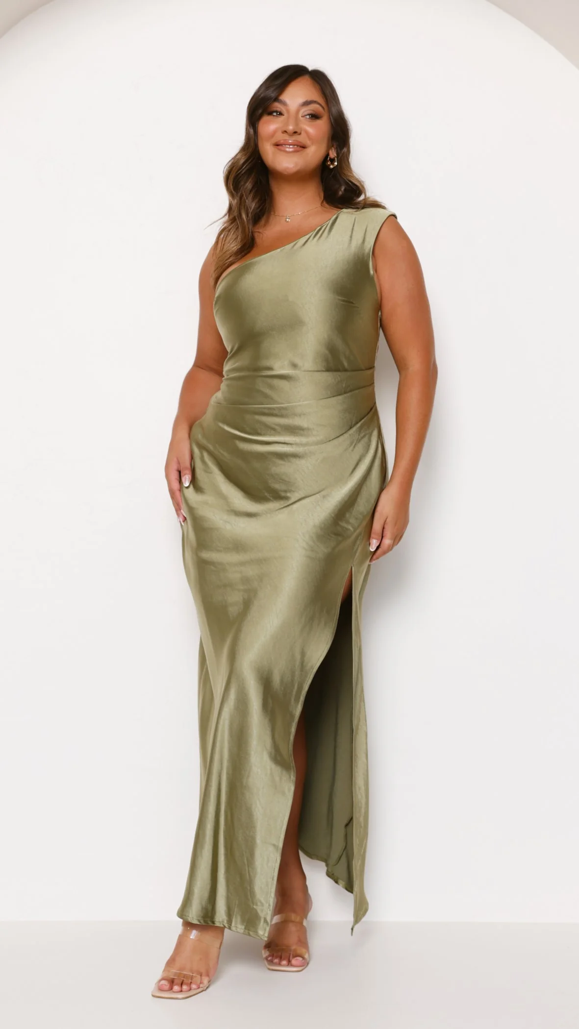 Victoria Maxi Dress - Olive - Image 18