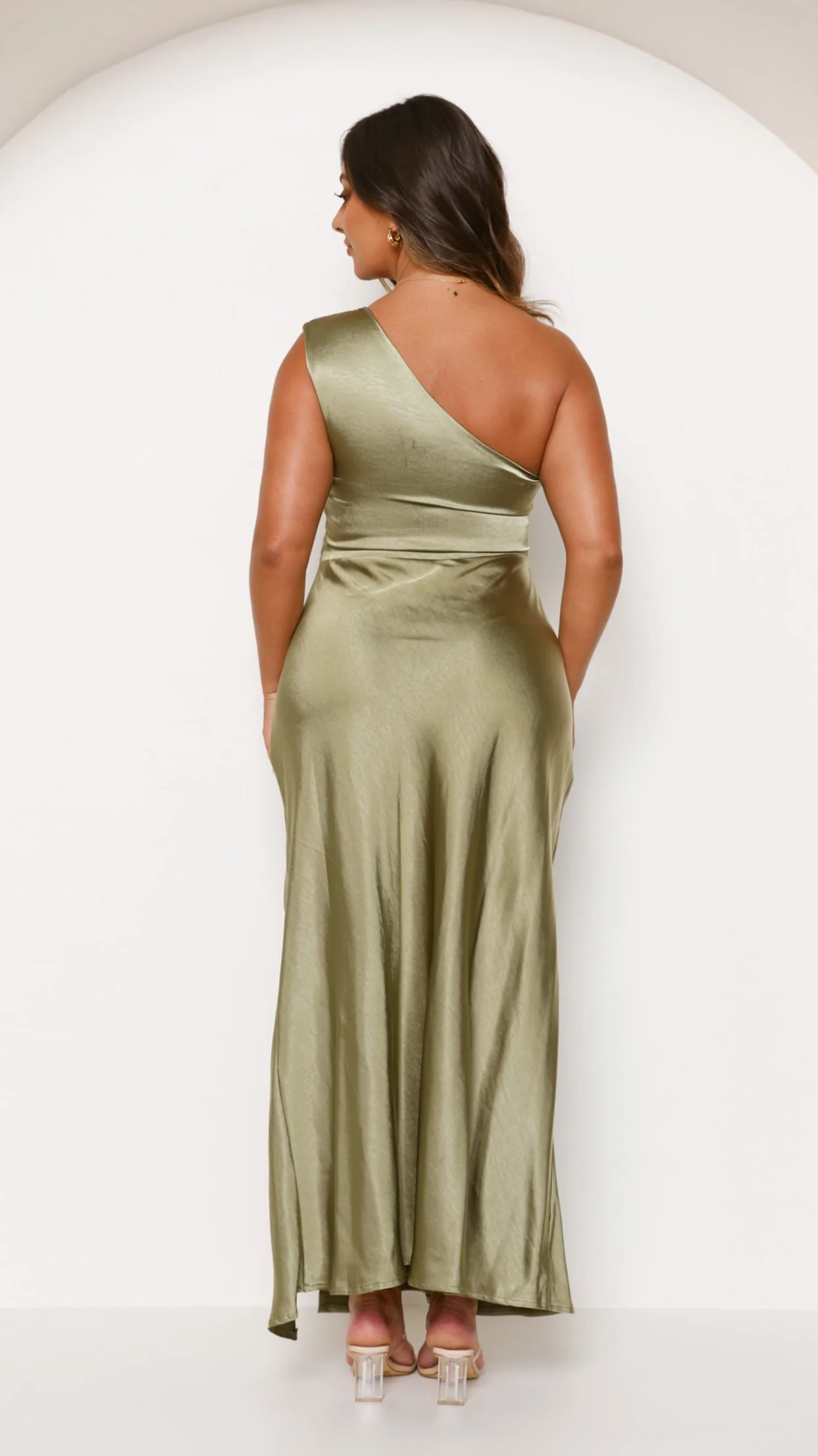 Victoria Maxi Dress - Olive - Image 5