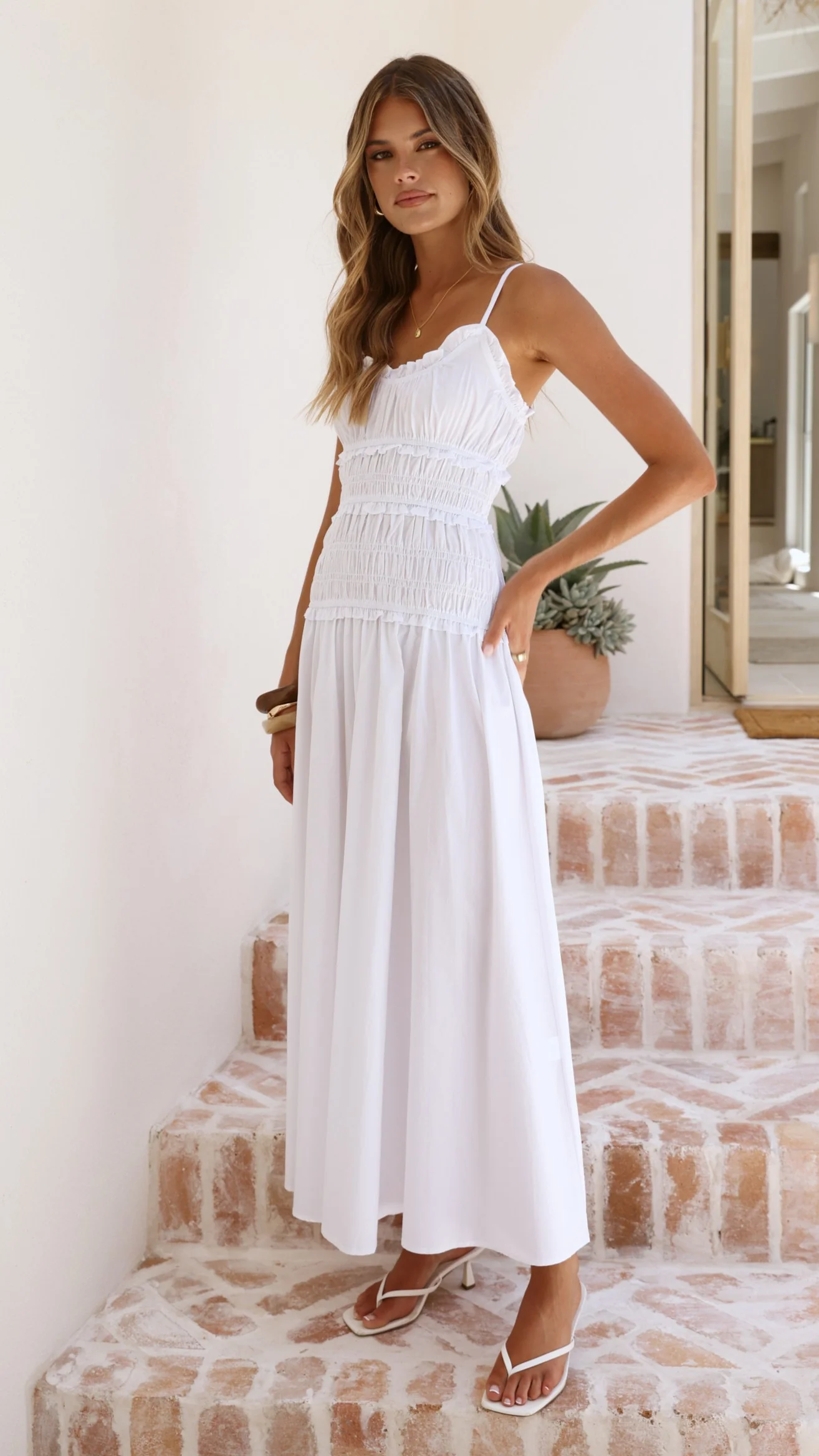 Vida Maxi Dress - White - Image 10