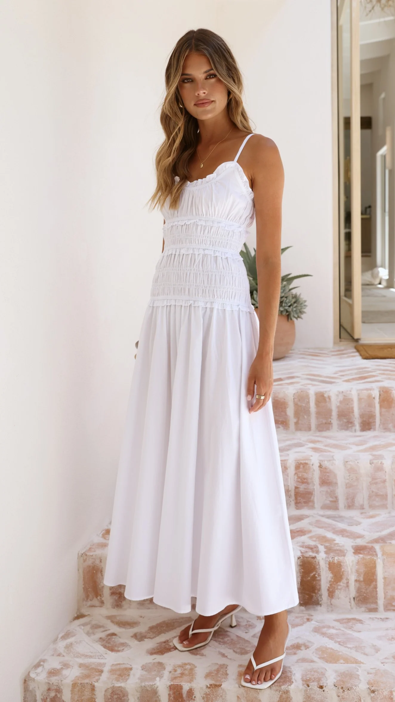 Vida Maxi Dress - White - Image 3
