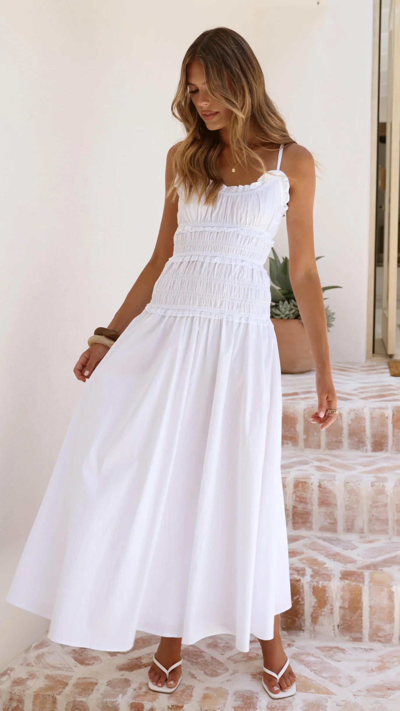 Vida Maxi Dress - White - Image 5