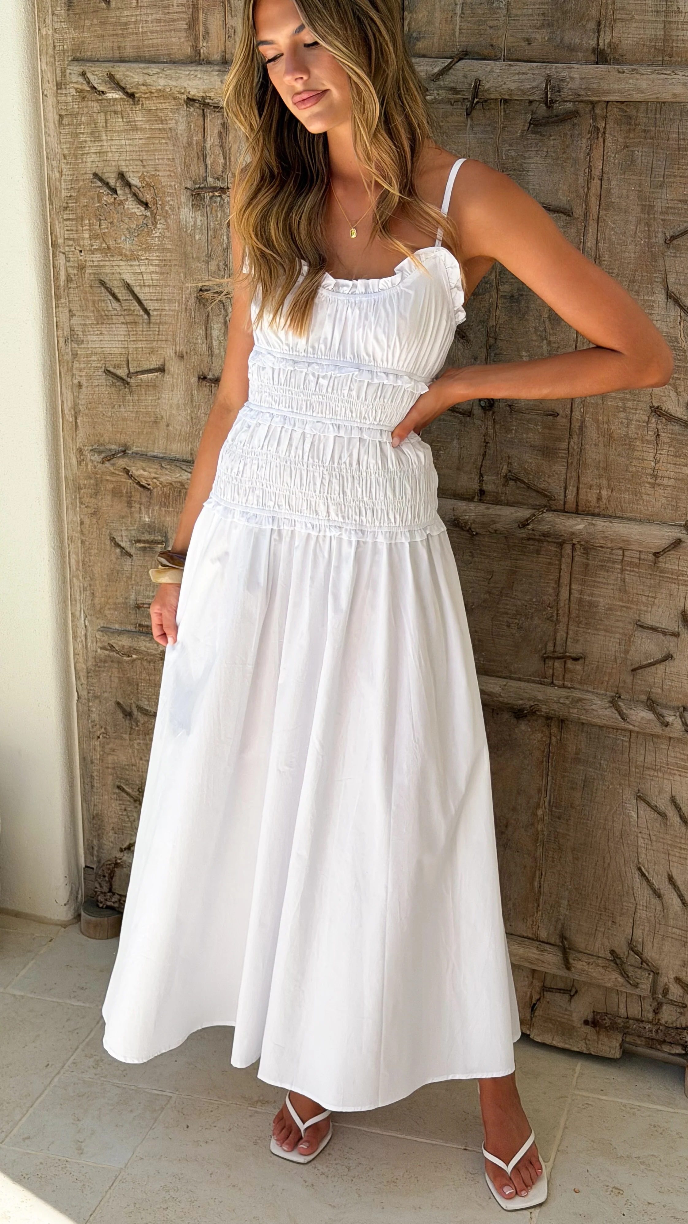 Vida Maxi Dress - White - Image 6