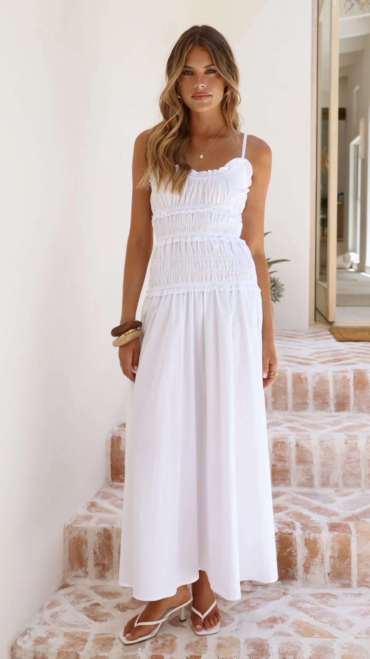 Vida Maxi Dress - White - Image 7