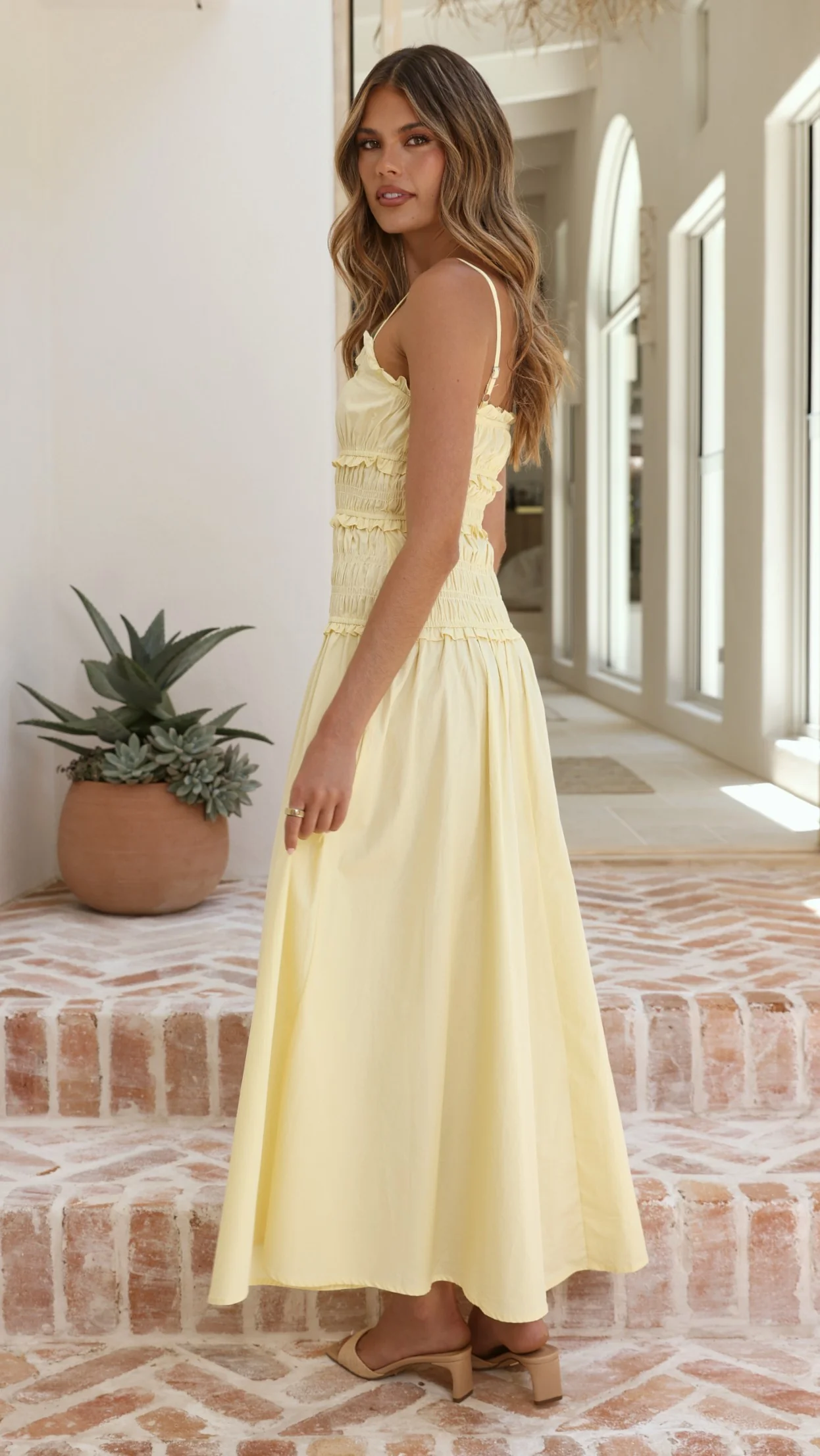 Vida Maxi Dress - Yellow - Image 2