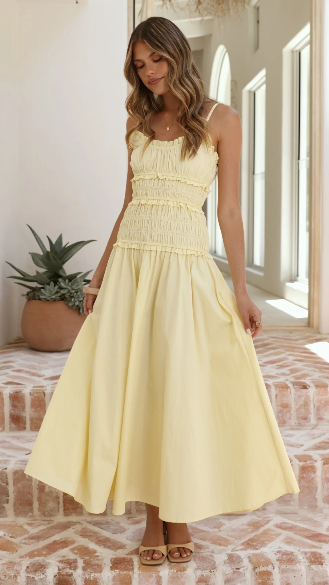 Vida Maxi Dress - Yellow - Image 5