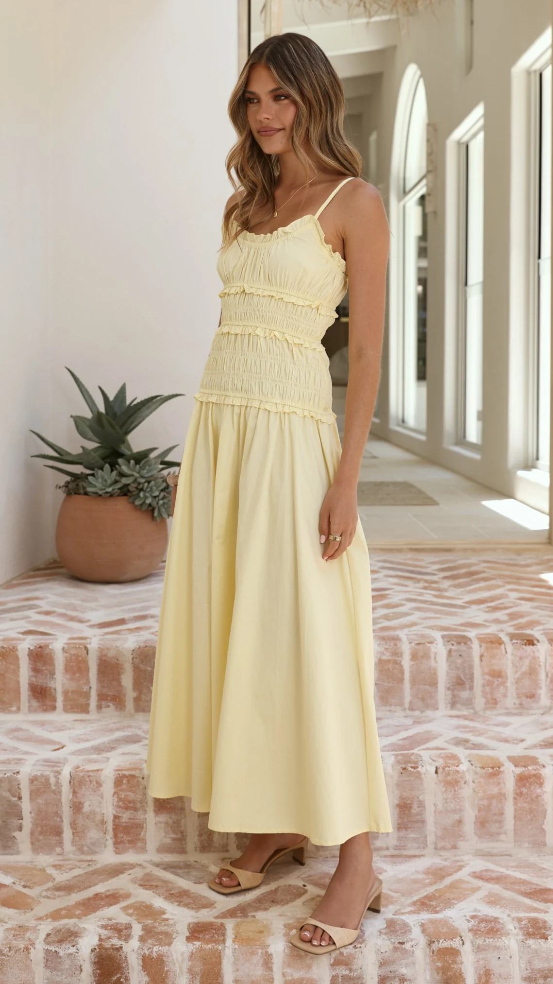 Vida Maxi Dress - Yellow - Image 8