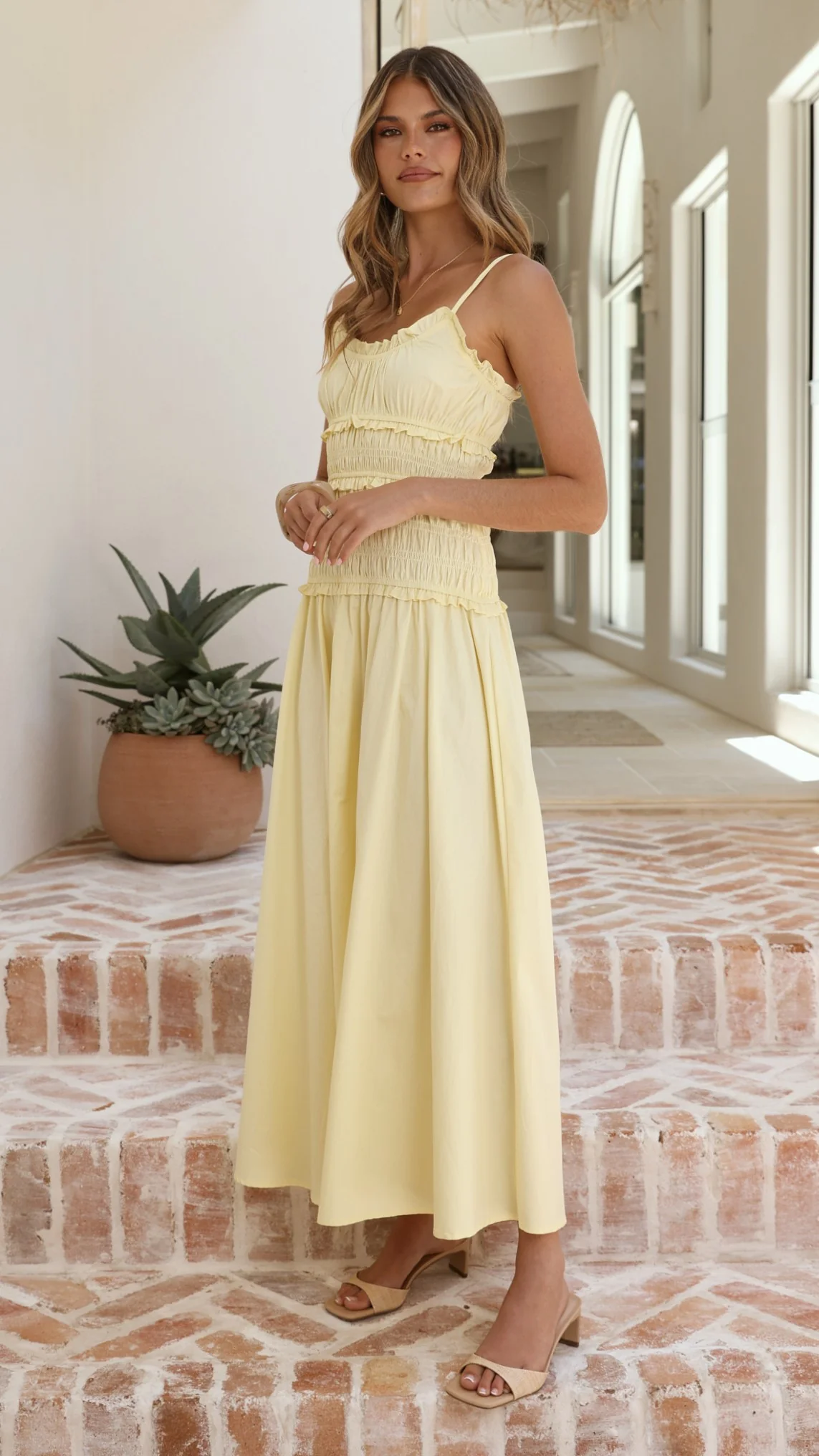 Vida Maxi Dress - Yellow - Image 9