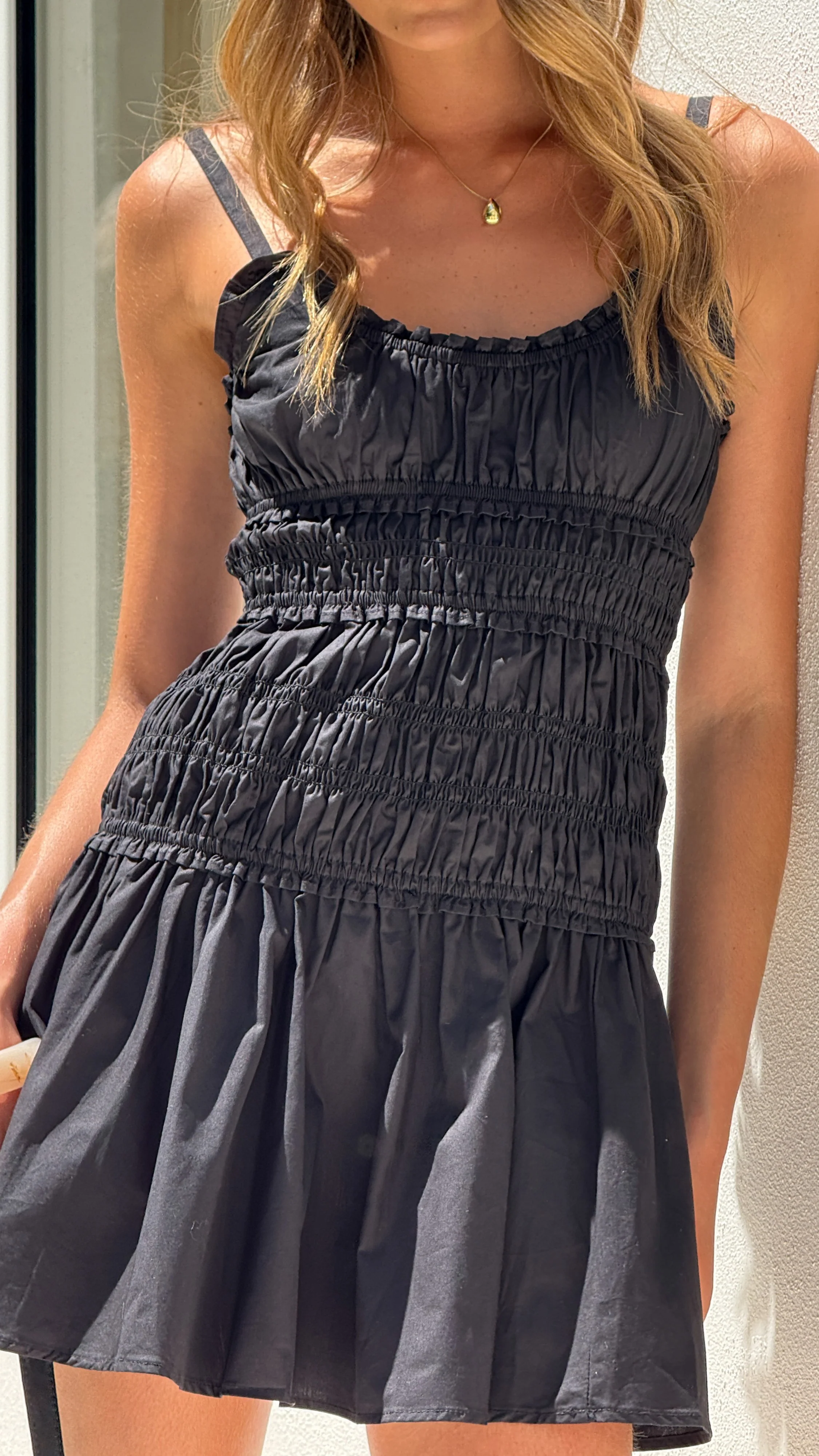 Vida Mini Dress - Black - Image 4
