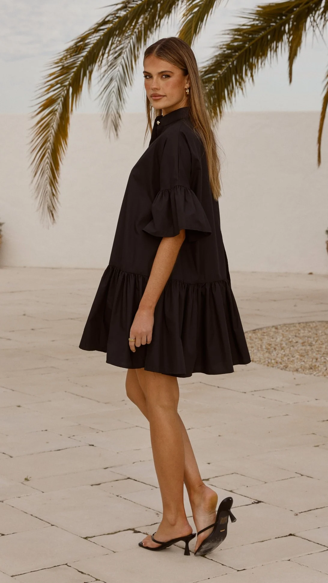 Viola Mini Dress - Black - Image 2
