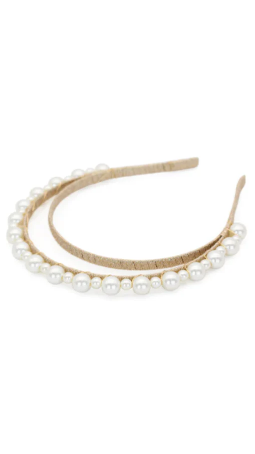 Whitney Headpiece - Gold/Pearl - Image 5