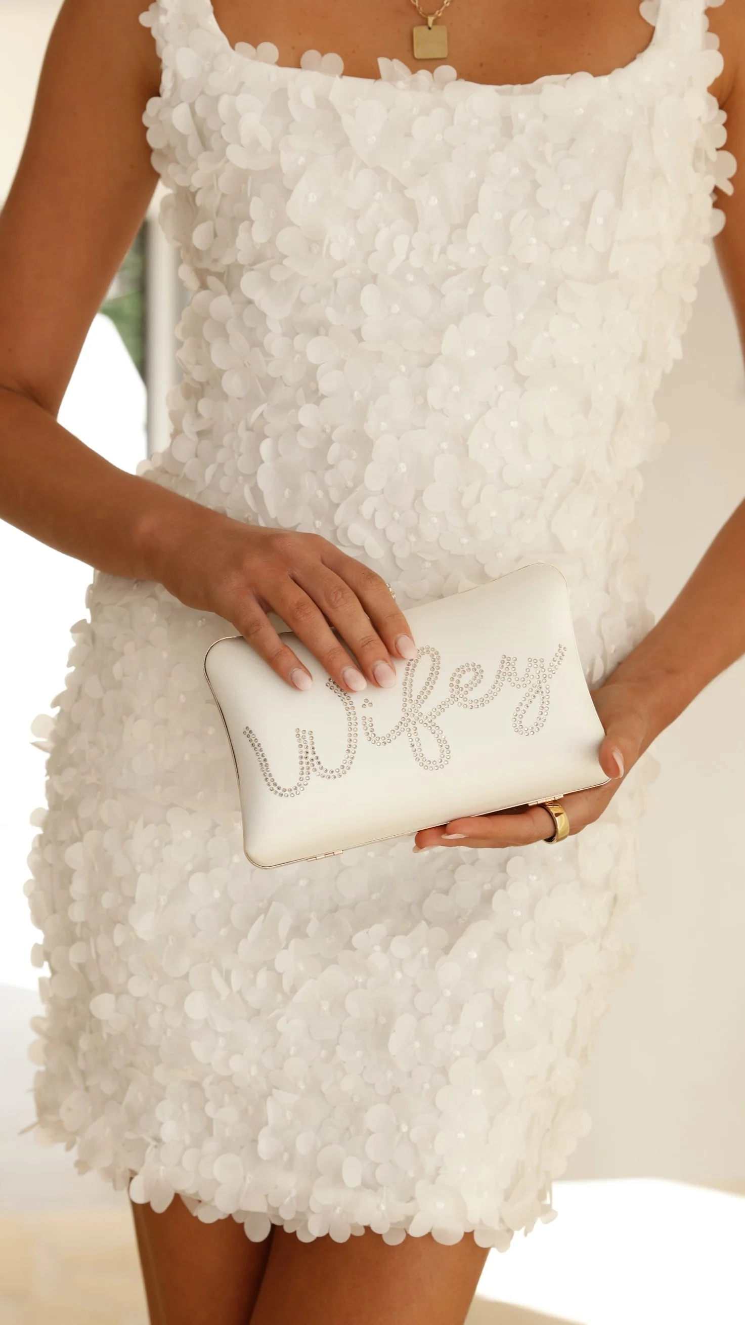 Wifey Satin Clutch - Gold - Image 2