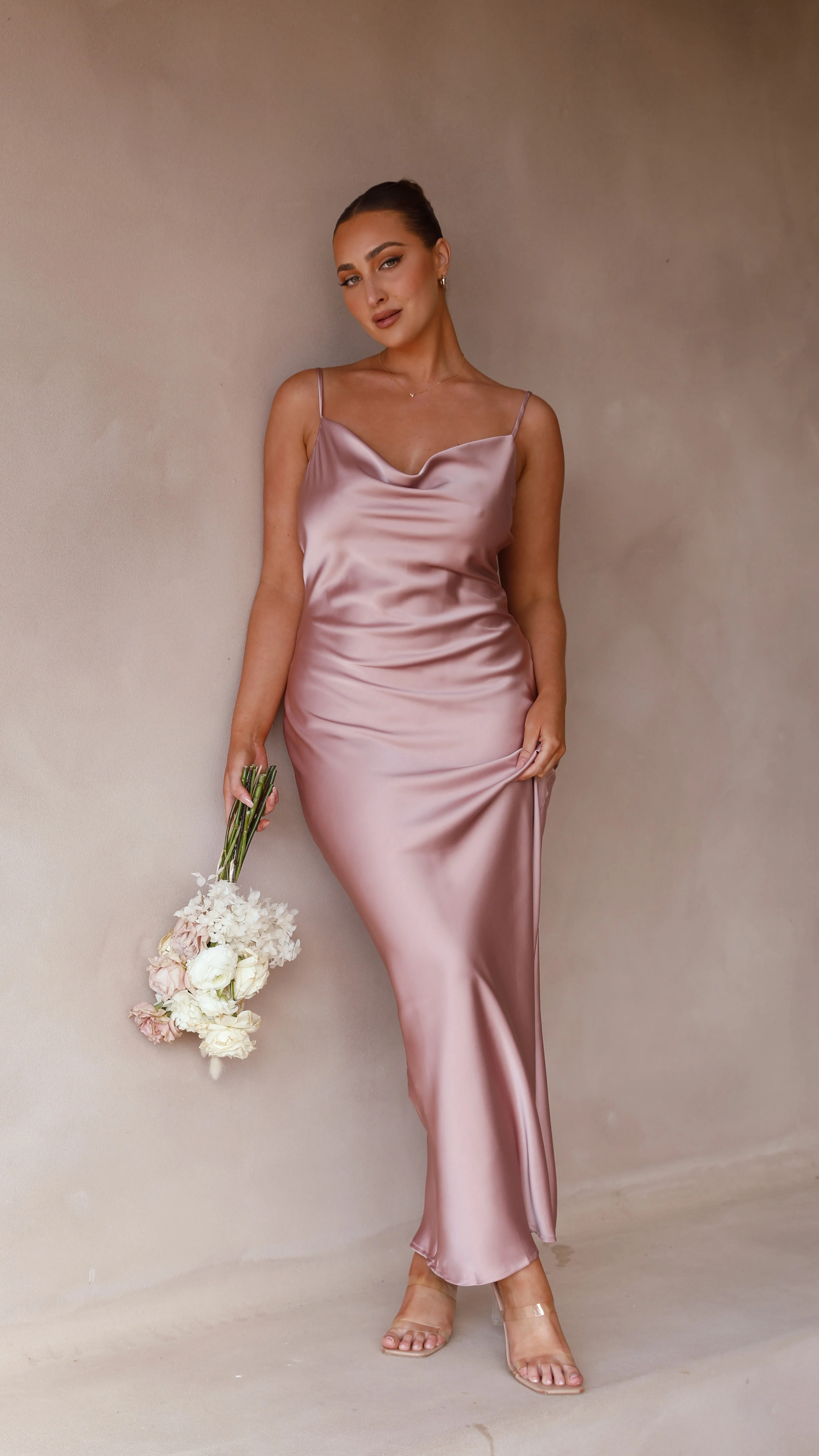 Willow Maxi Dress - Dusty Pink - Image 5
