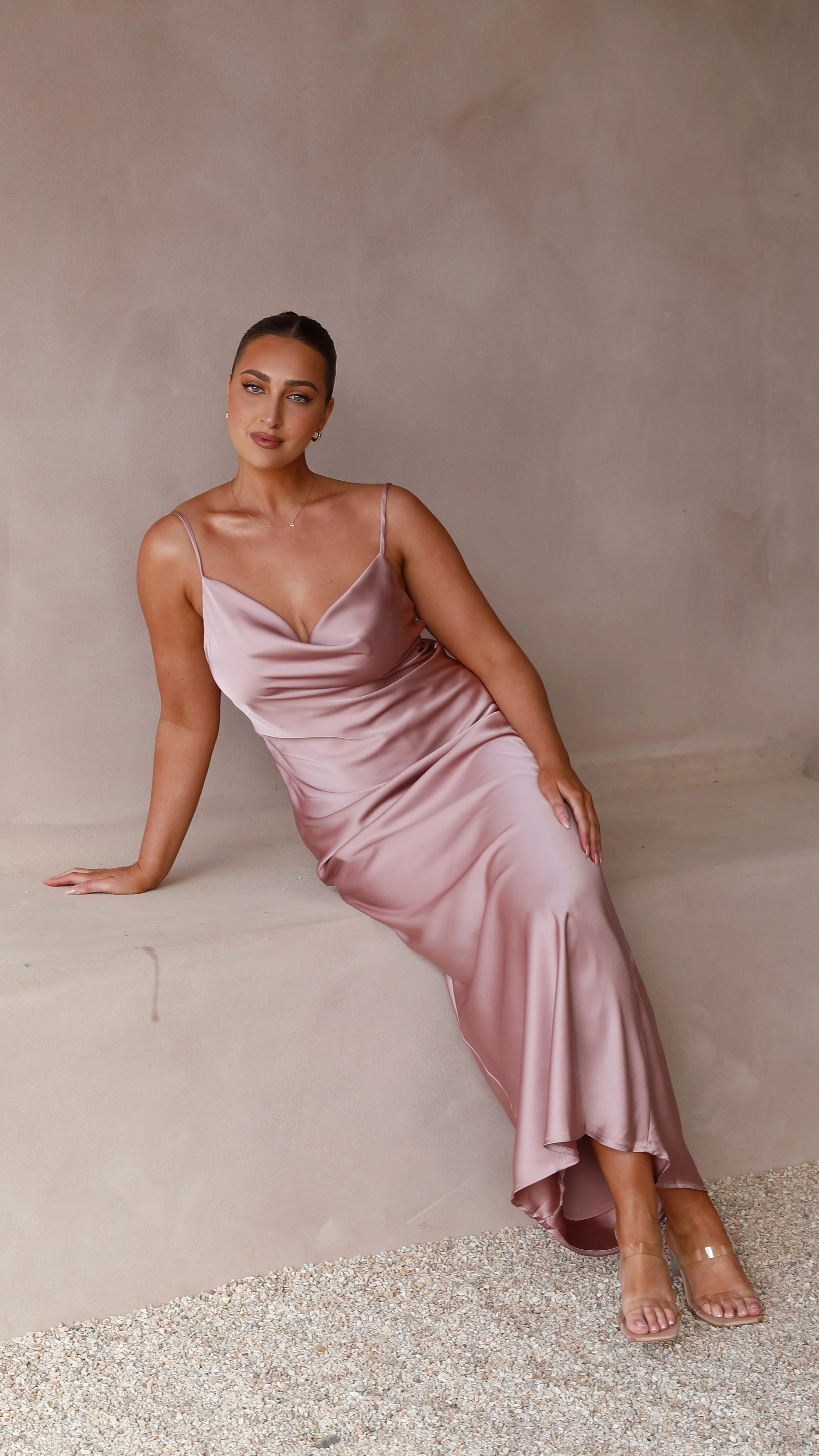 Willow Maxi Dress - Dusty Pink - Image 6