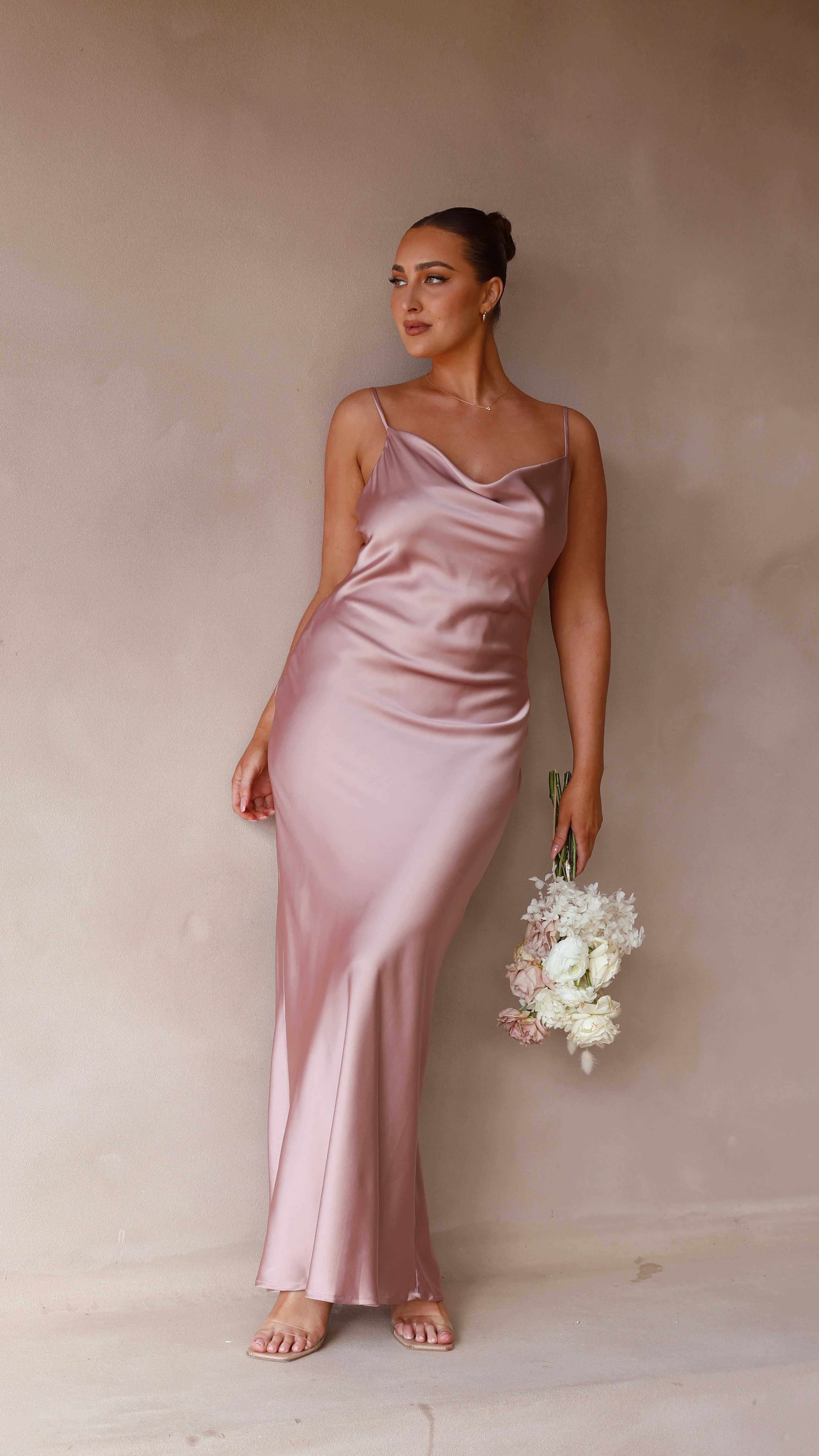 Willow Maxi Dress - Dusty Pink - Image 8