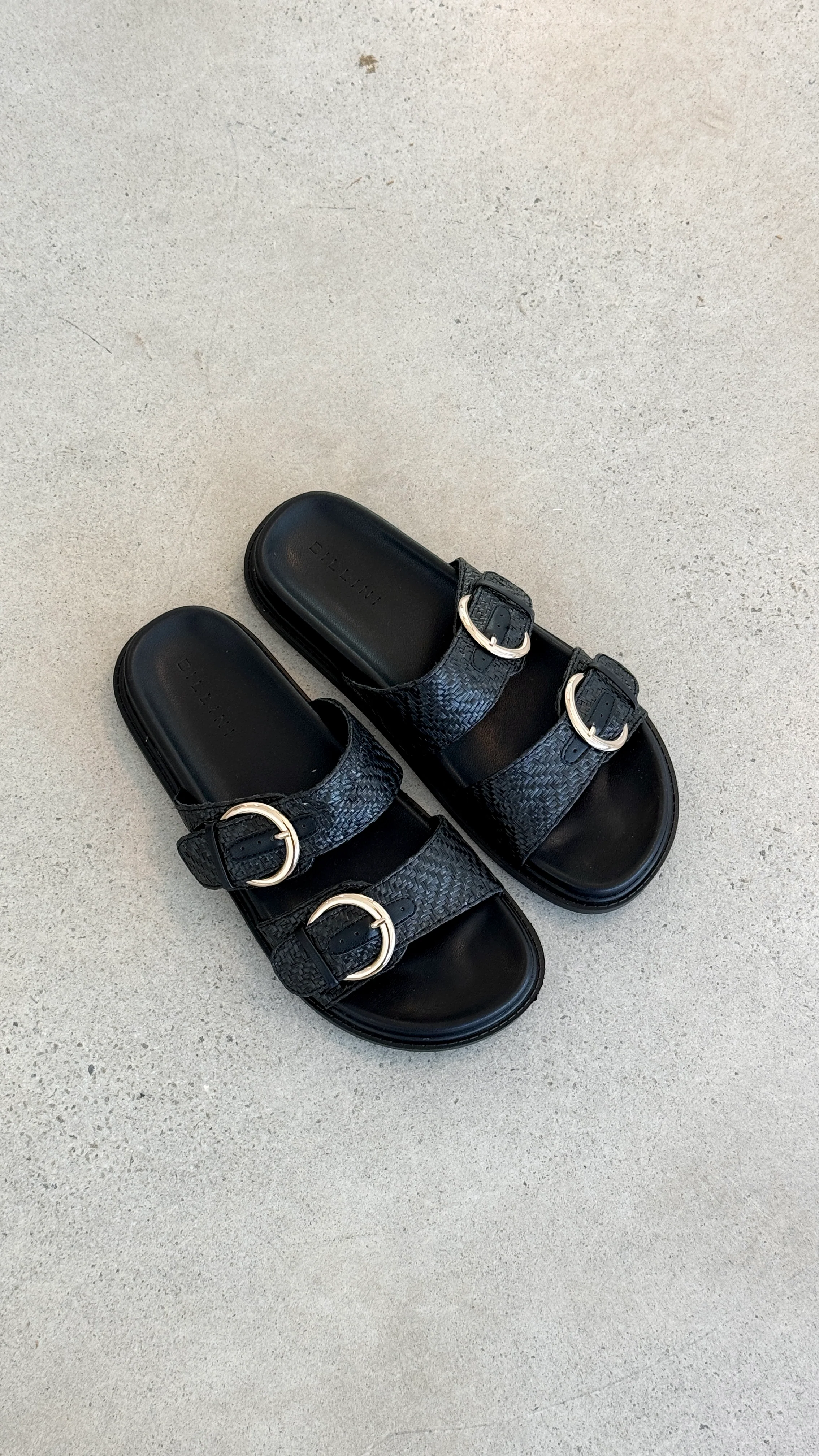 Wilmer Slide - Black Raffia - Image 5