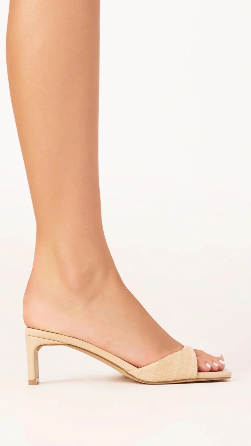 Yadira Heel - Natural Raffia - Image 3