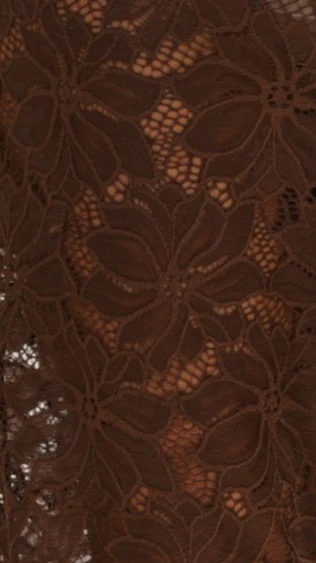 Yvette Top and Lace Pants Set - Chocolate - Image 12