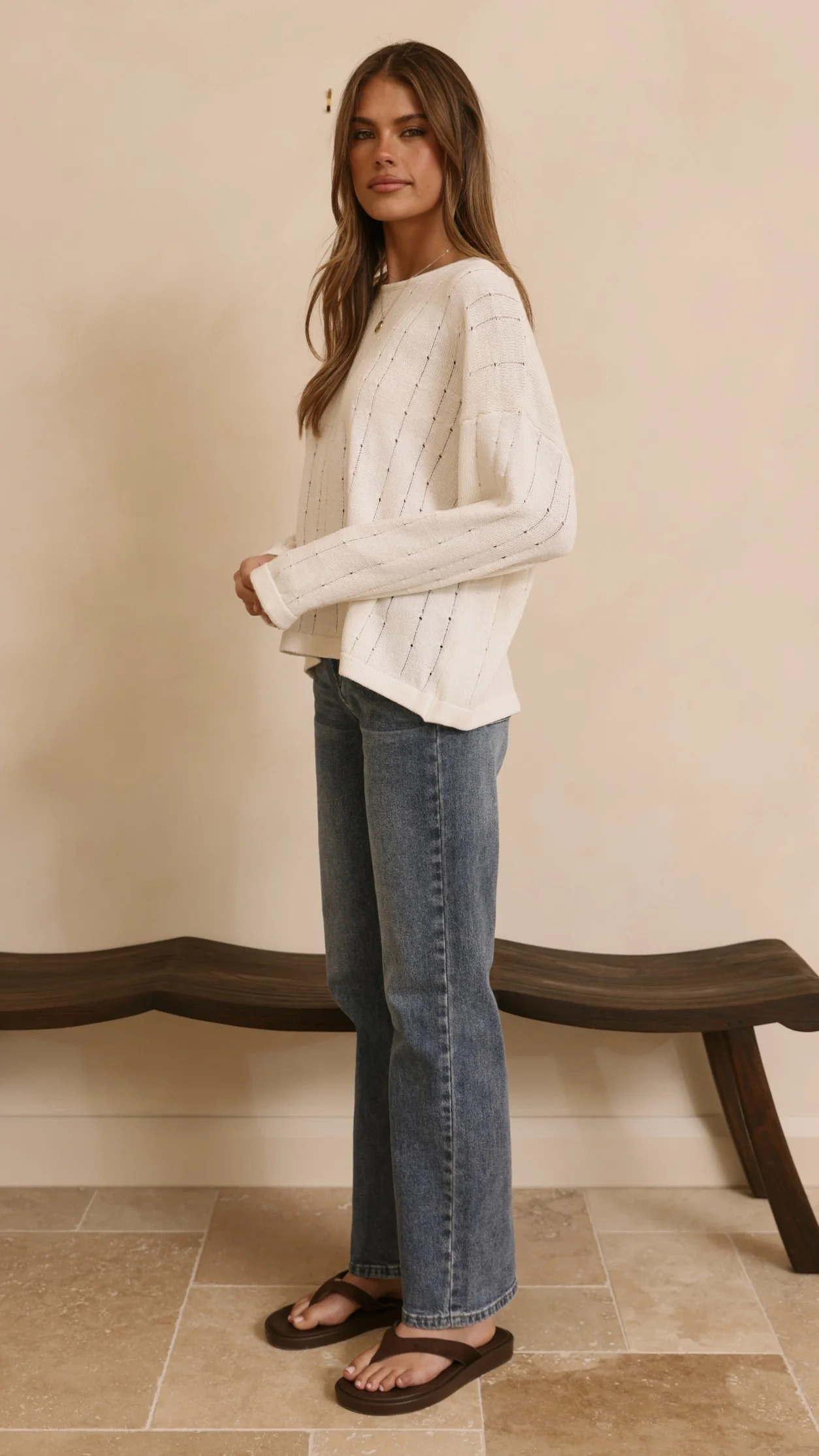Zana Straight Leg Jeans - Mid Blue - Image 10