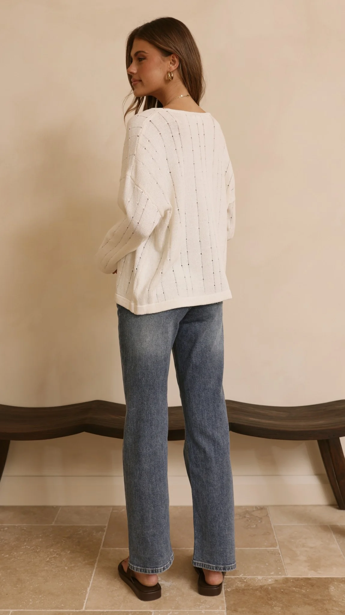 Zana Straight Leg Jeans - Mid Blue - Image 4