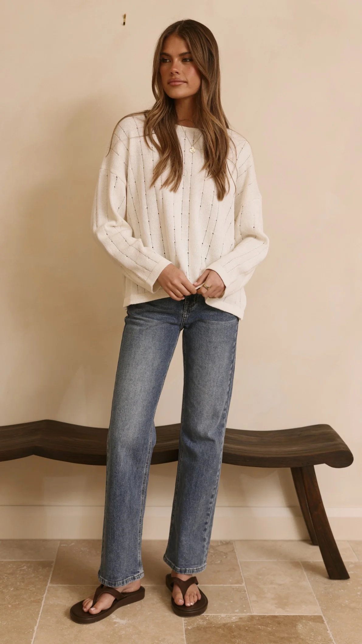Zana Straight Leg Jeans - Mid Blue - Image 9