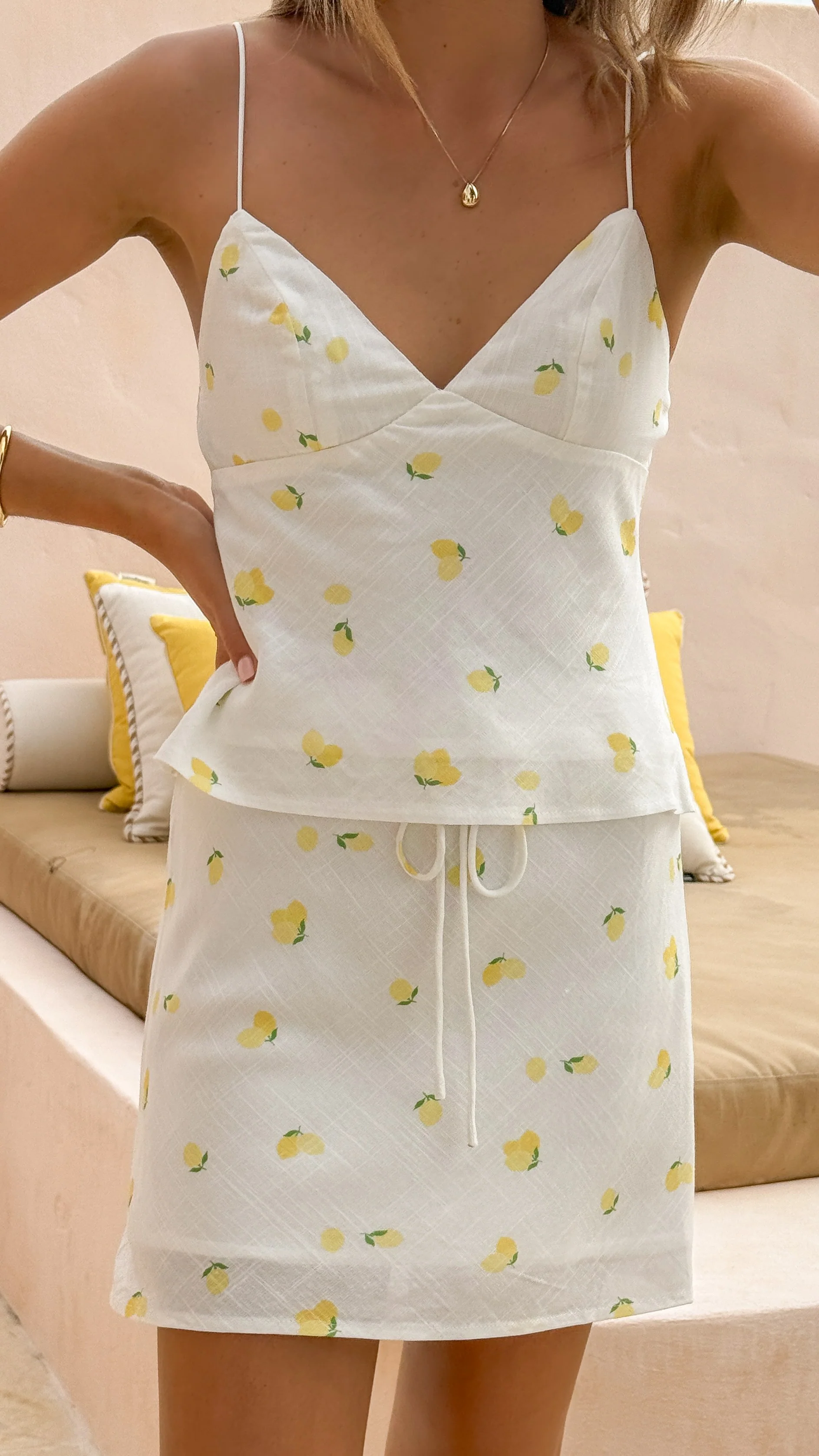 Zatanna Mini Skirt - Limone - Image 9
