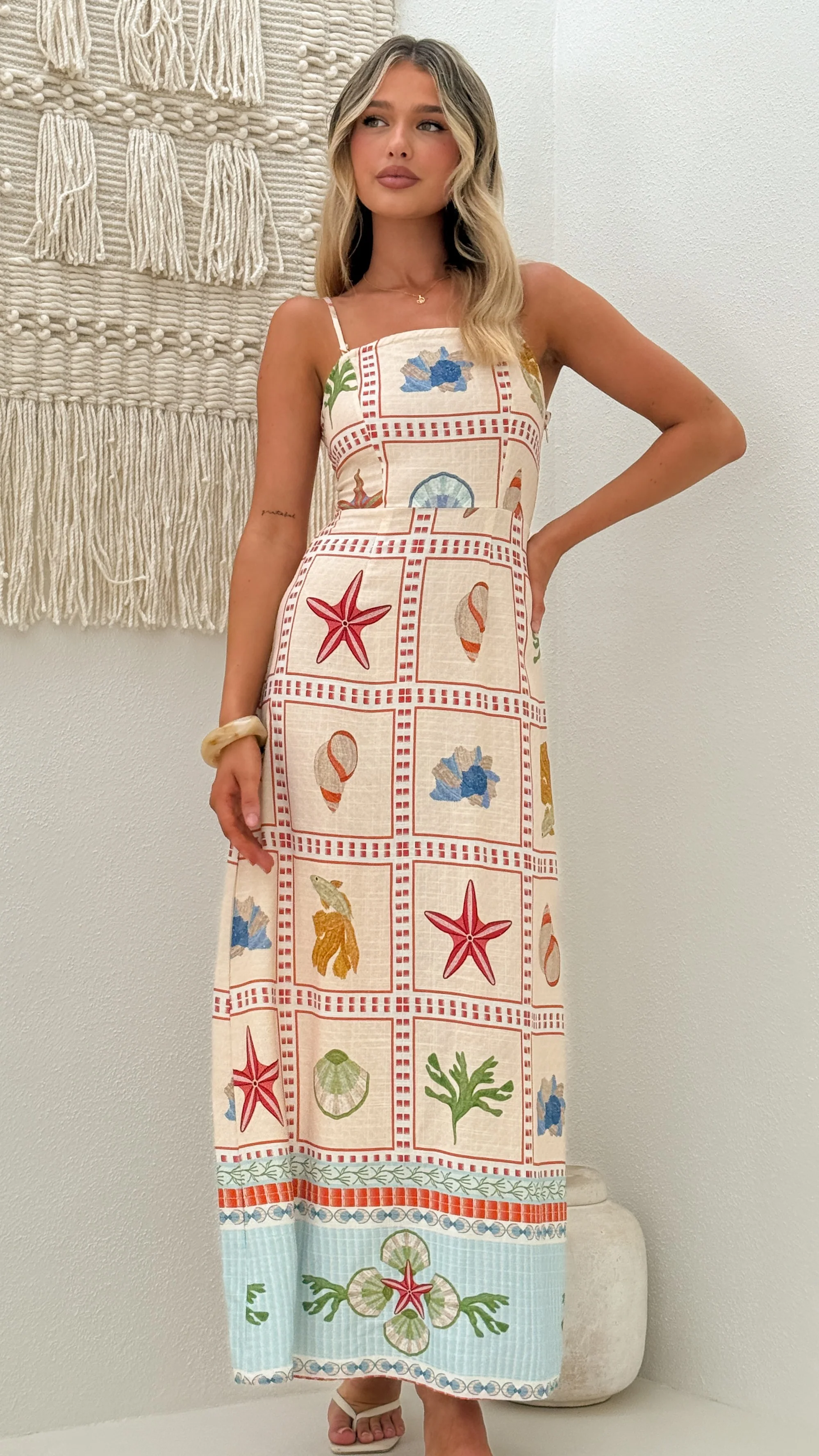 Zelena Strapless Maxi Dress - Penida Print - Image 7