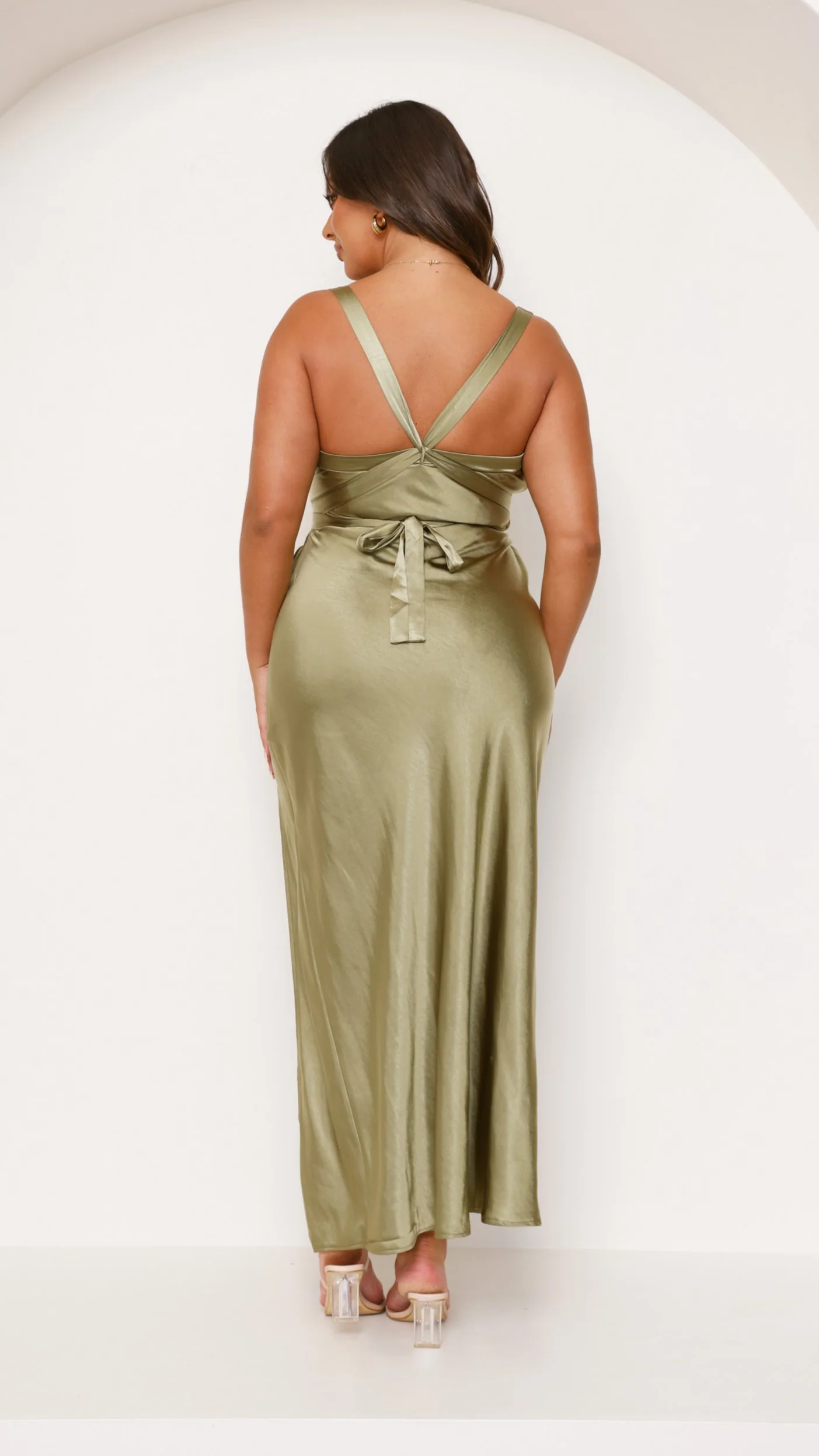 Zendaya Maxi Dress - Olive - Image 6