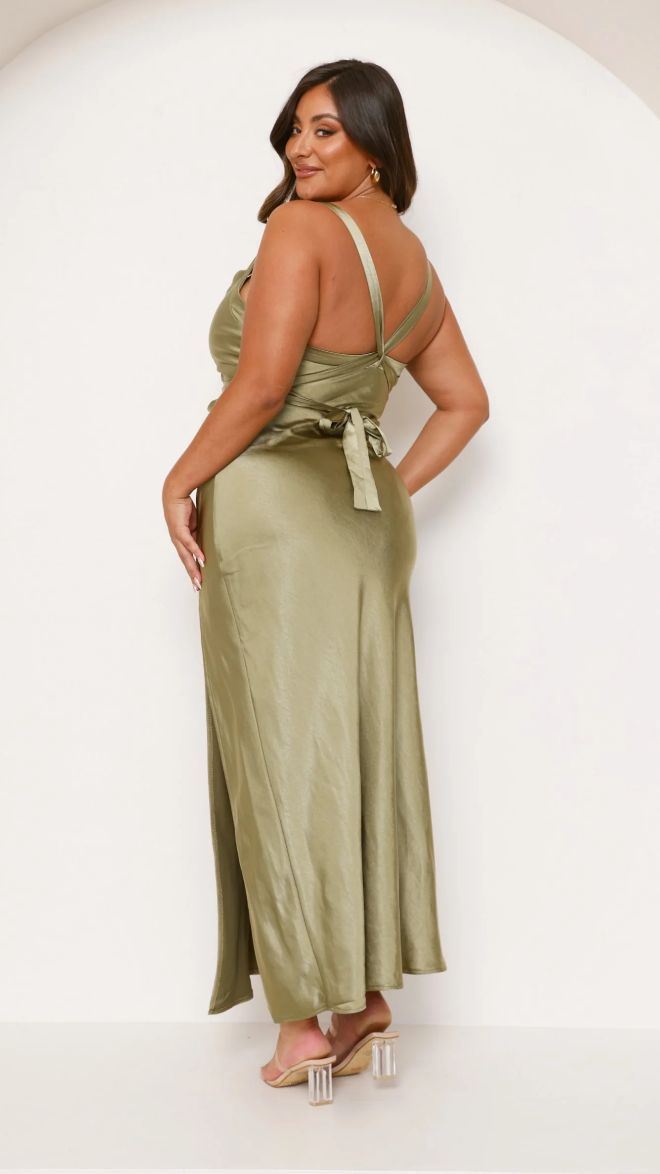 Zendaya Maxi Dress - Olive - Image 7