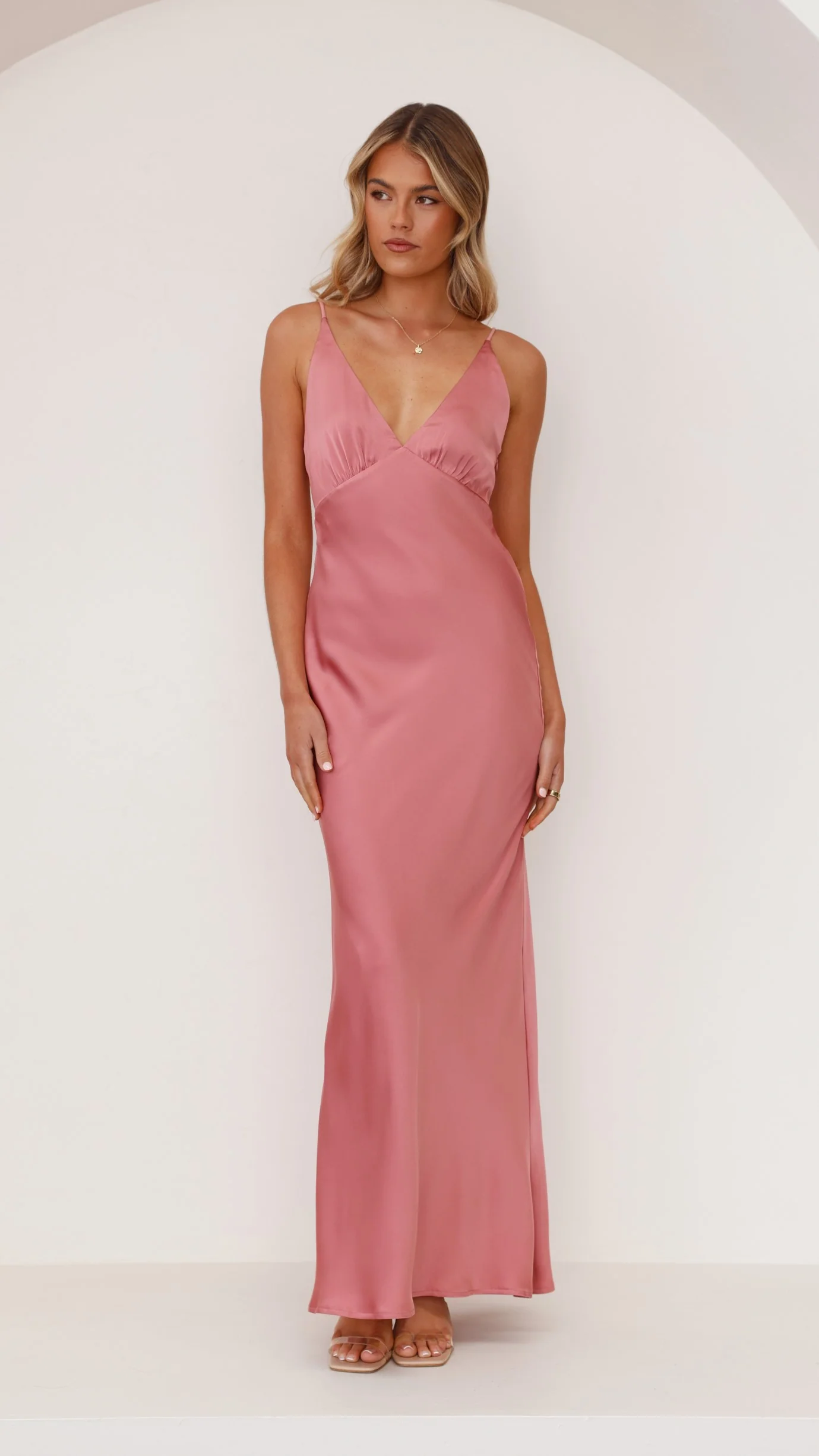 Ziah Maxi Dress - Baked Rose - Image 25