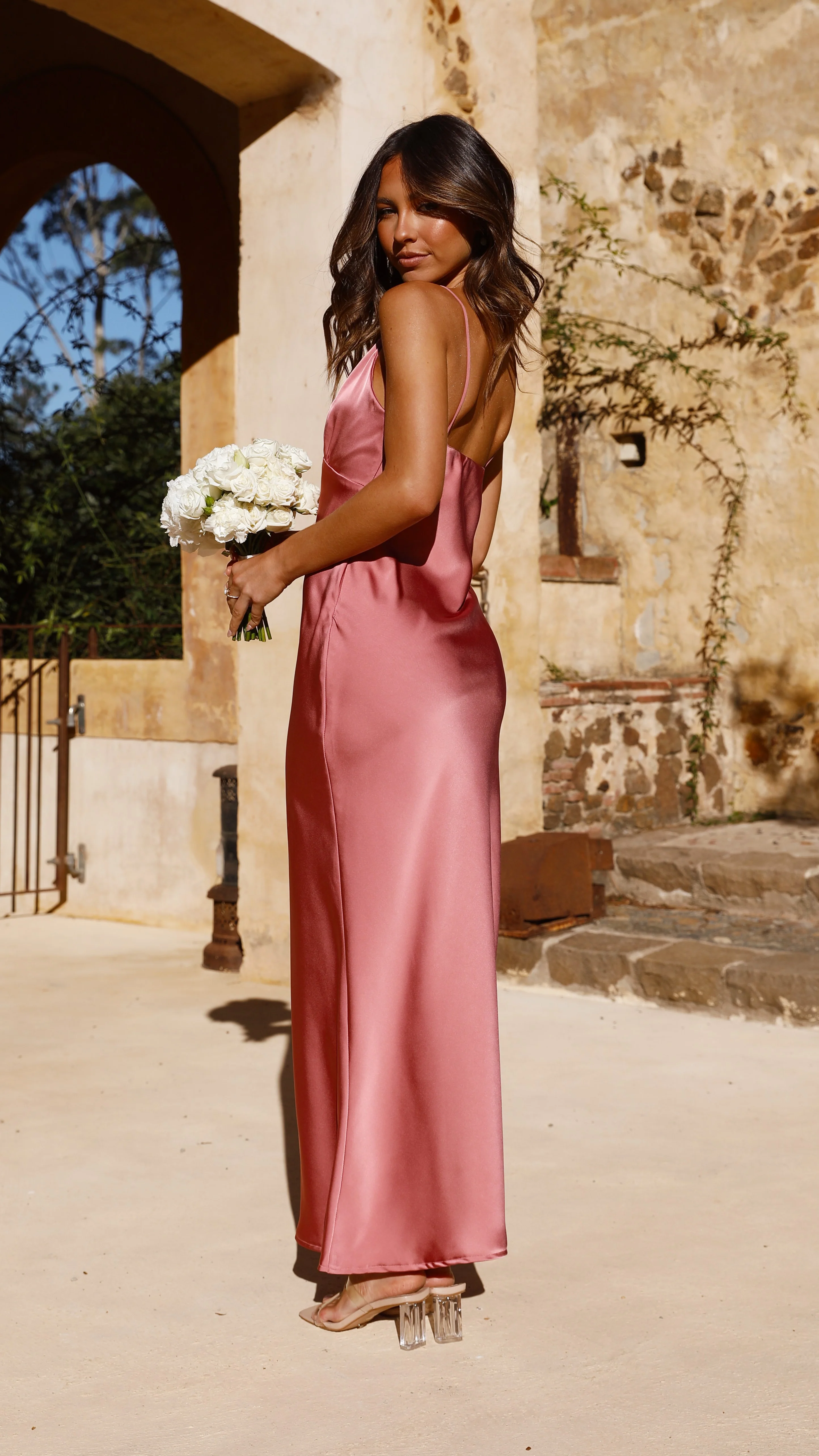 Ziah Maxi Dress - Baked Rose - Image 26