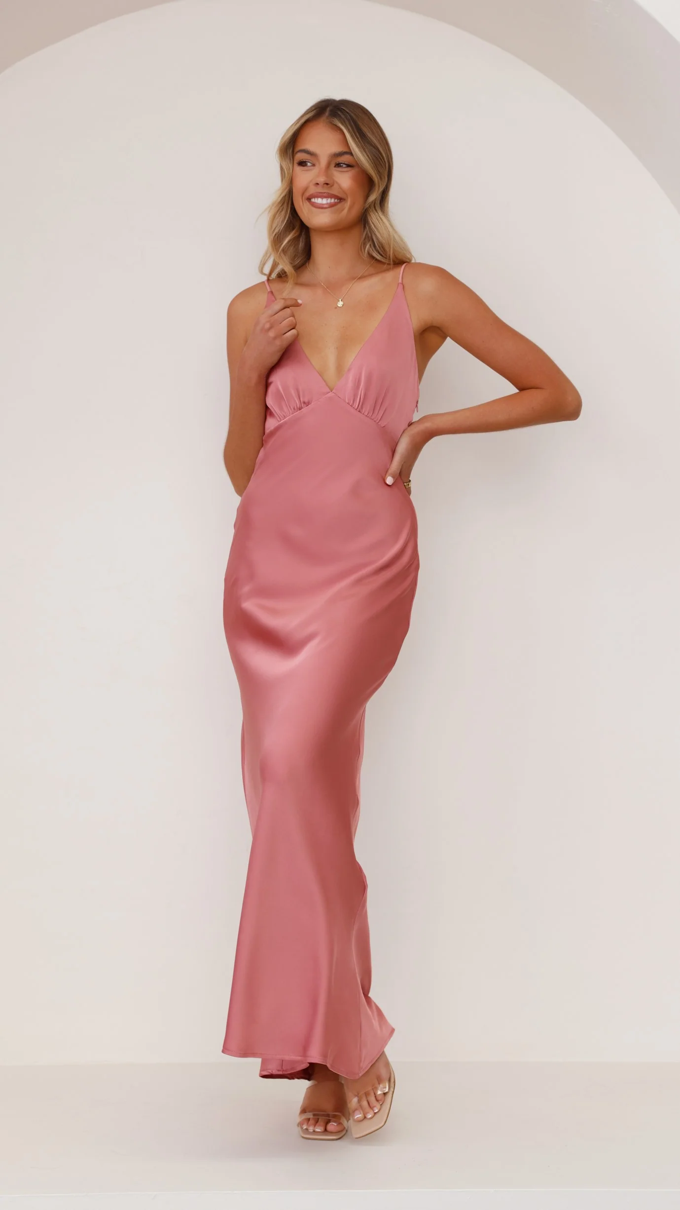 Ziah Maxi Dress - Baked Rose - Image 6