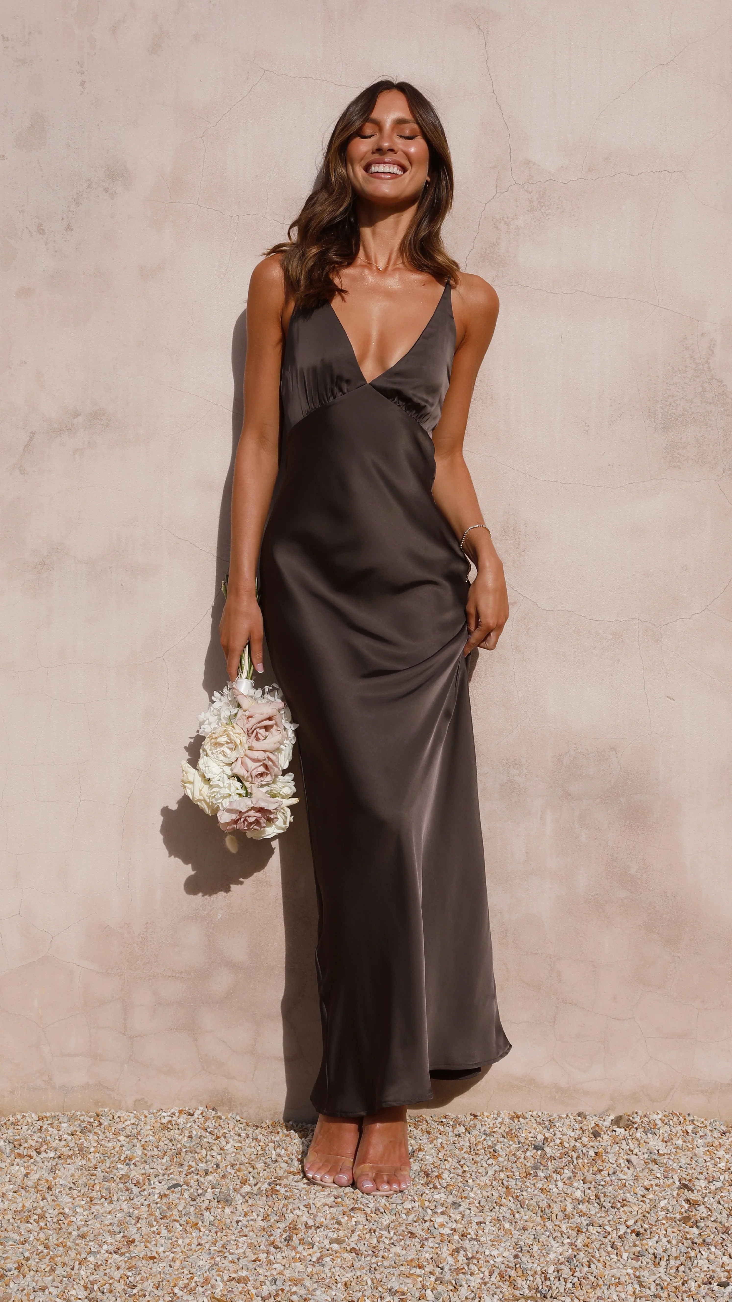 Ziah Maxi Dress - Espresso - Image 15