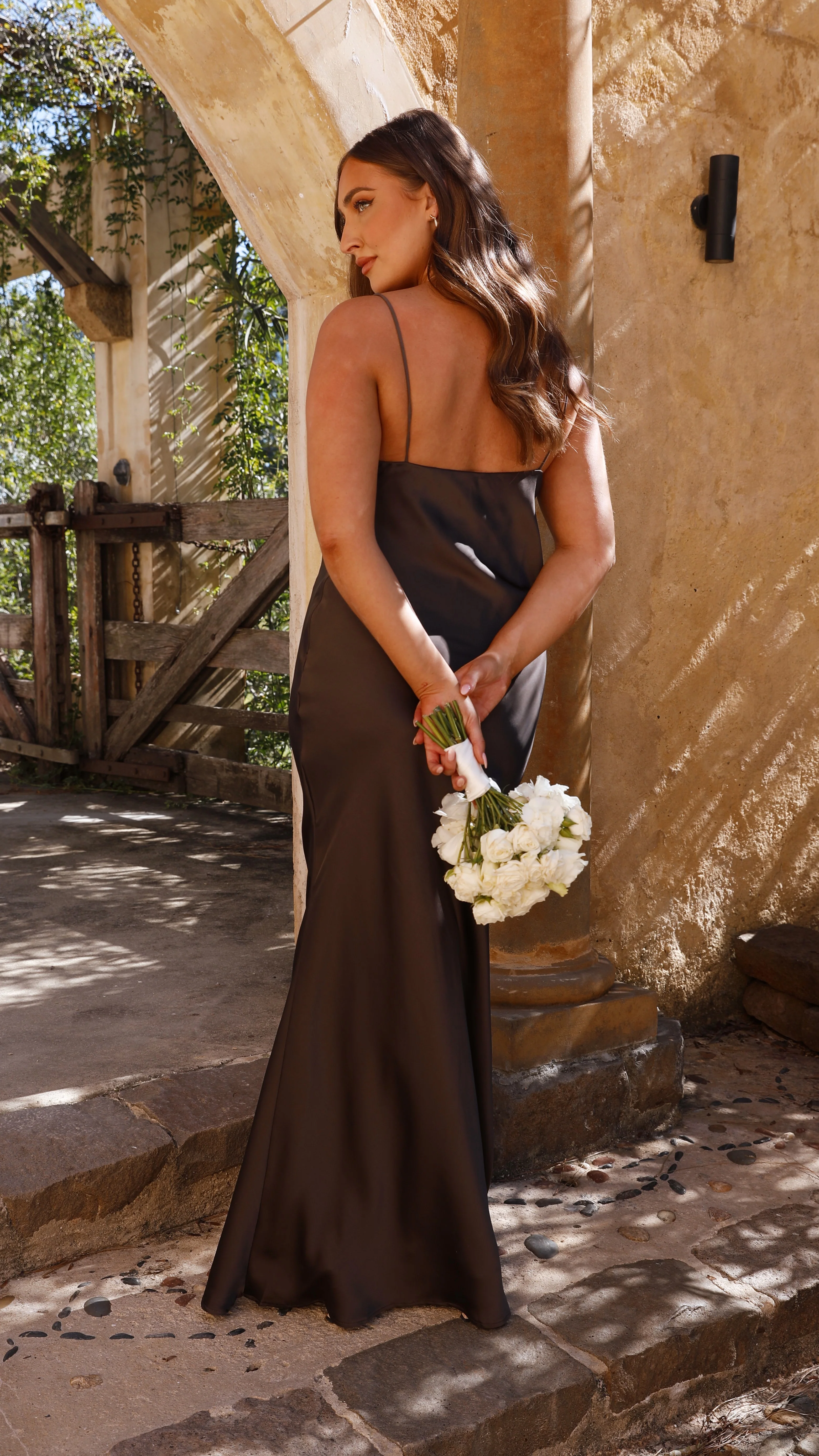 Ziah Maxi Dress - Espresso - Image 8