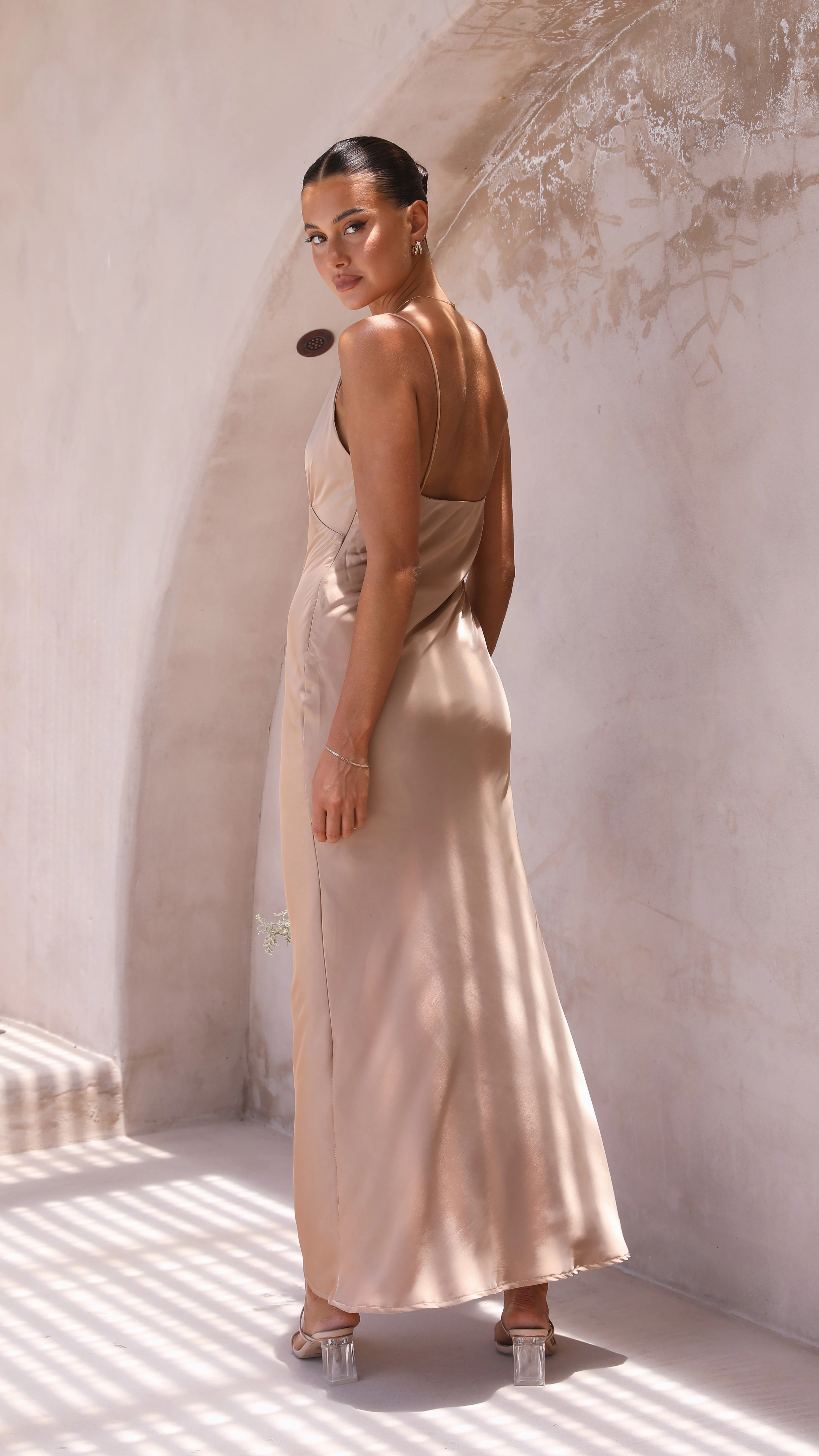 Ziah Maxi Dress - Latte - Image 12