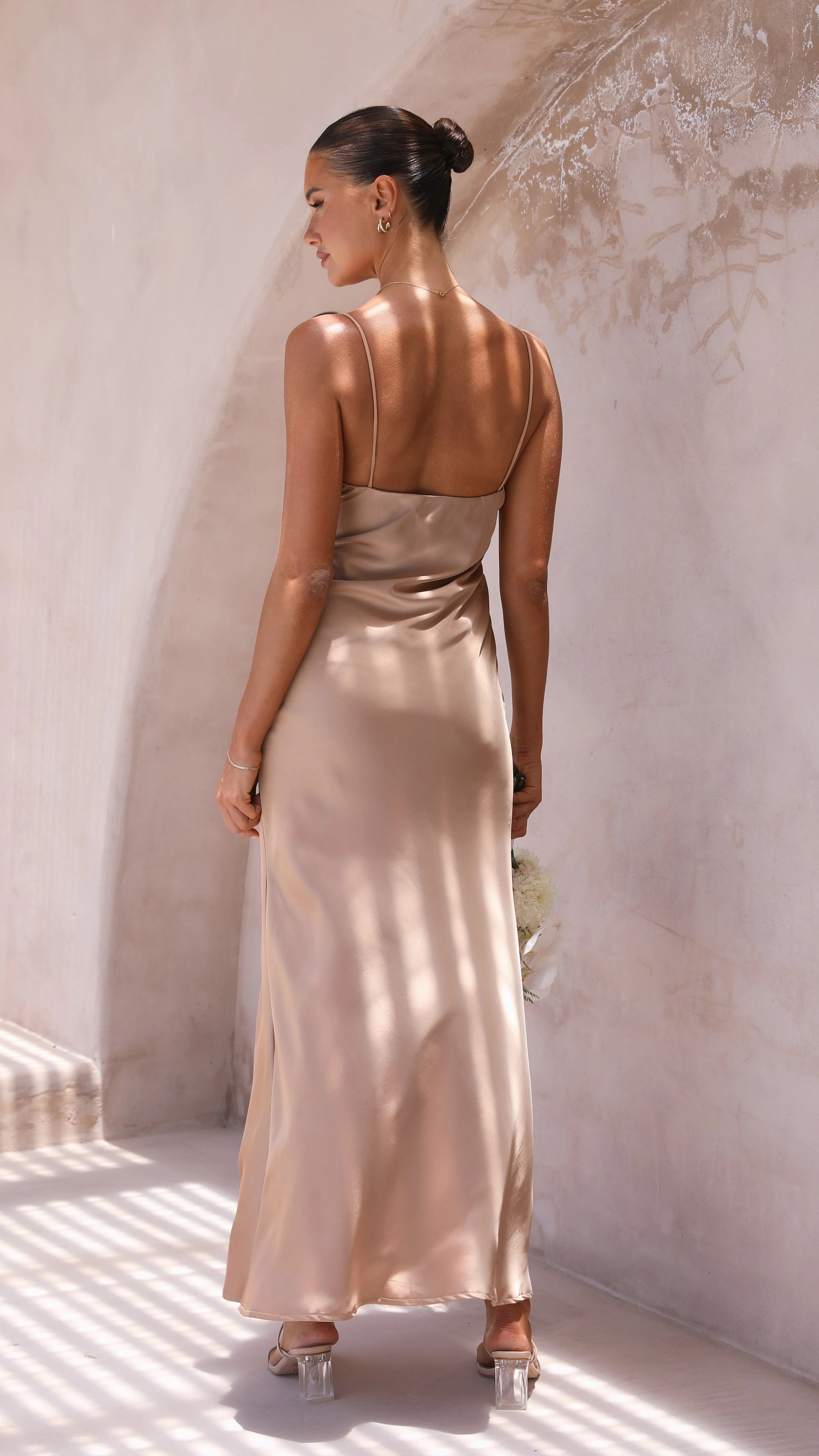 Ziah Maxi Dress - Latte - Image 7