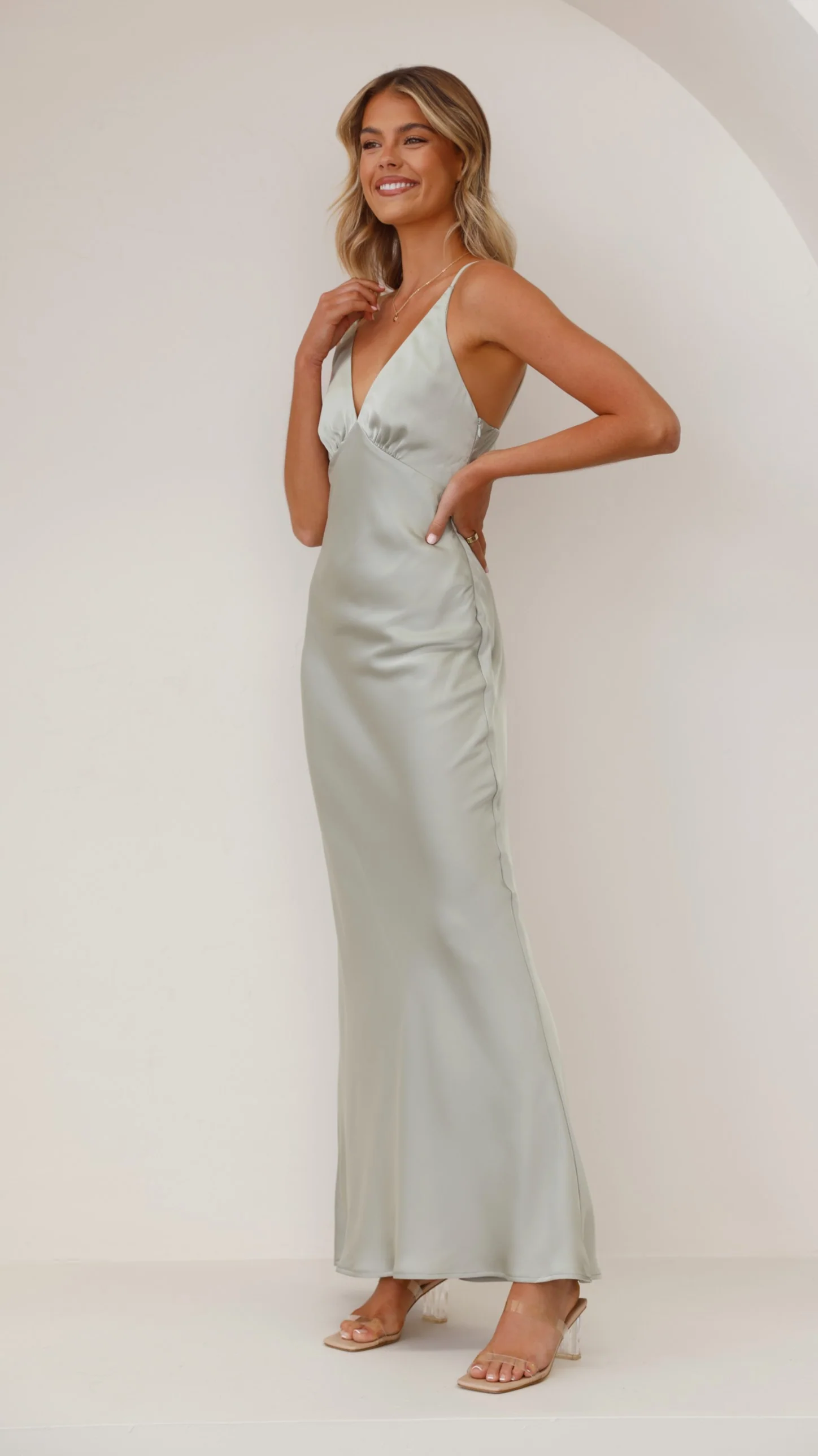 Ziah Maxi Dress - Sage - Image 12