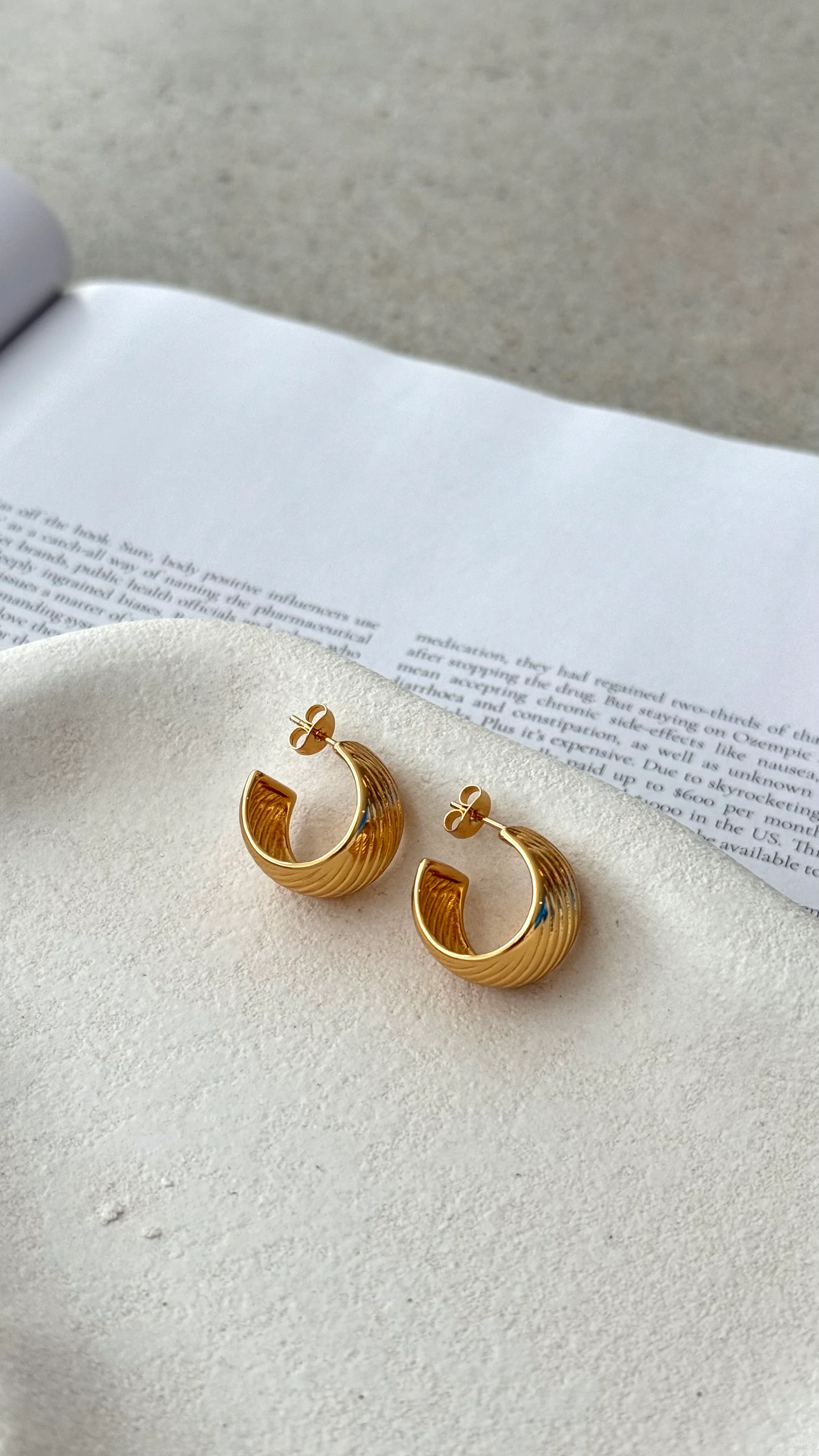 Ziggy Earrings - Gold - Image 3